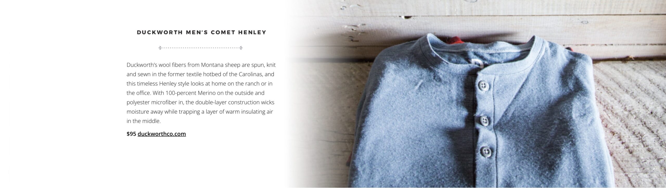 Duckworth Merino Henley