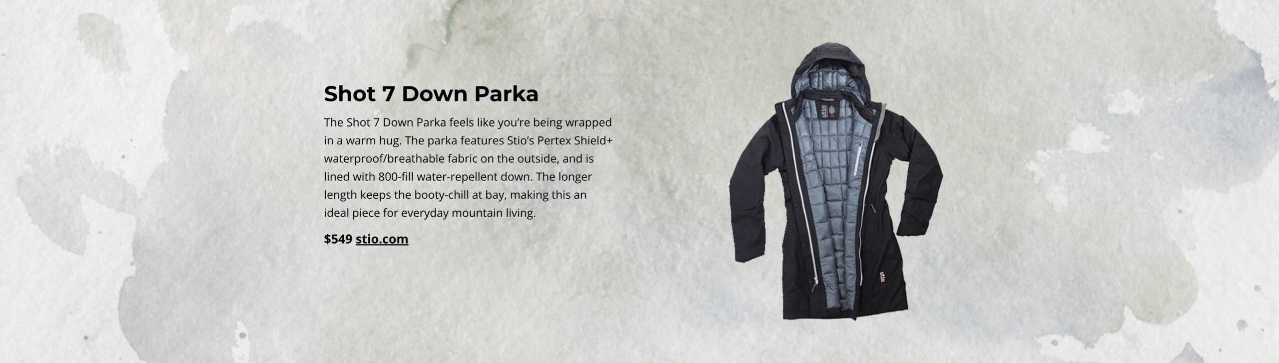 Stio Shot 7 Down Parka