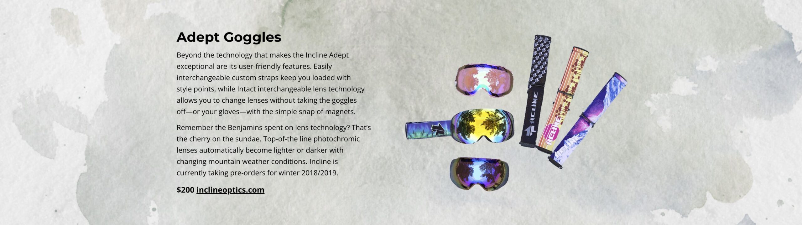 Incline Adept Goggles
