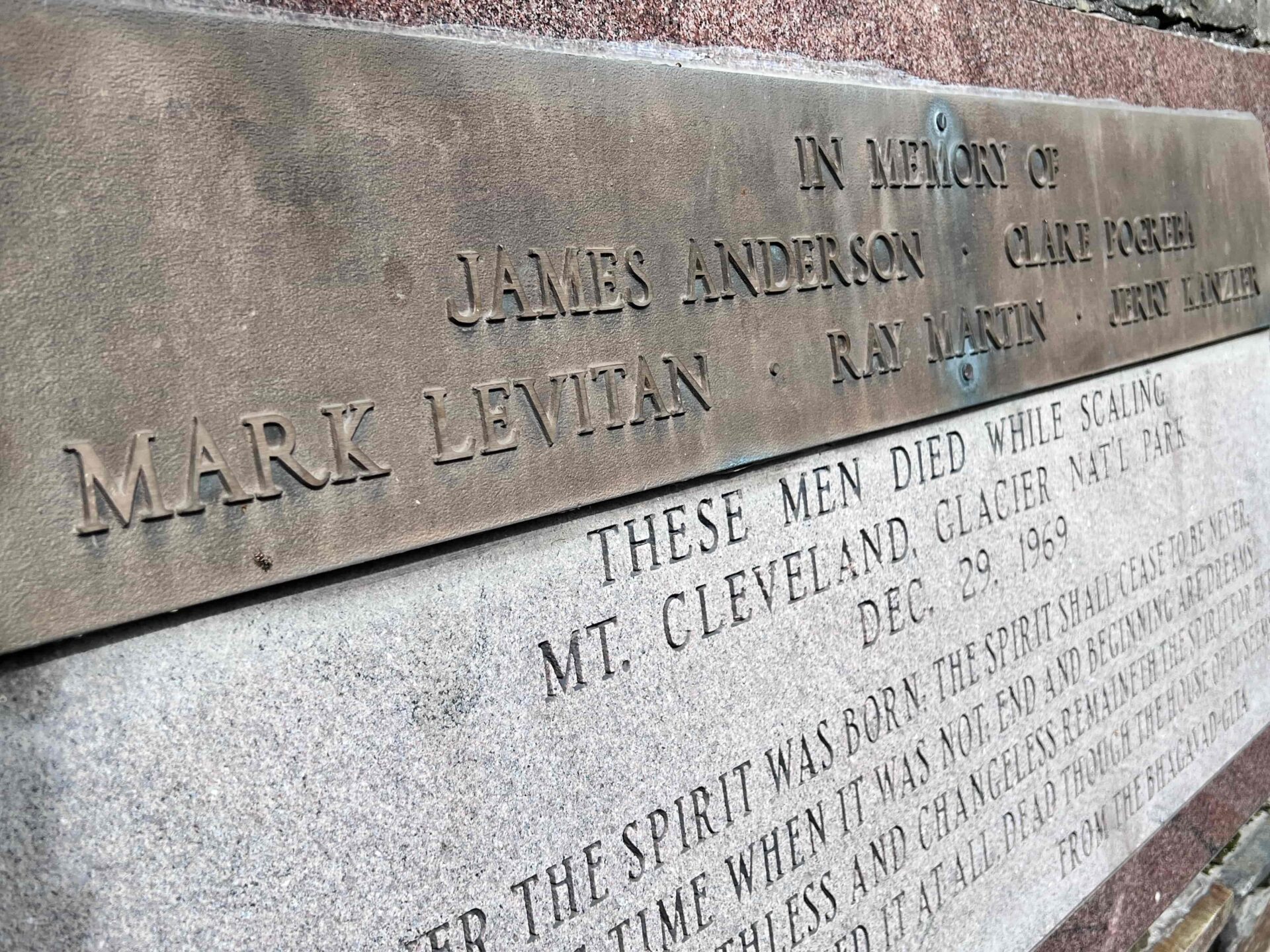 Swallowed By The Mountain 4 Memorial at Yellow Bay min