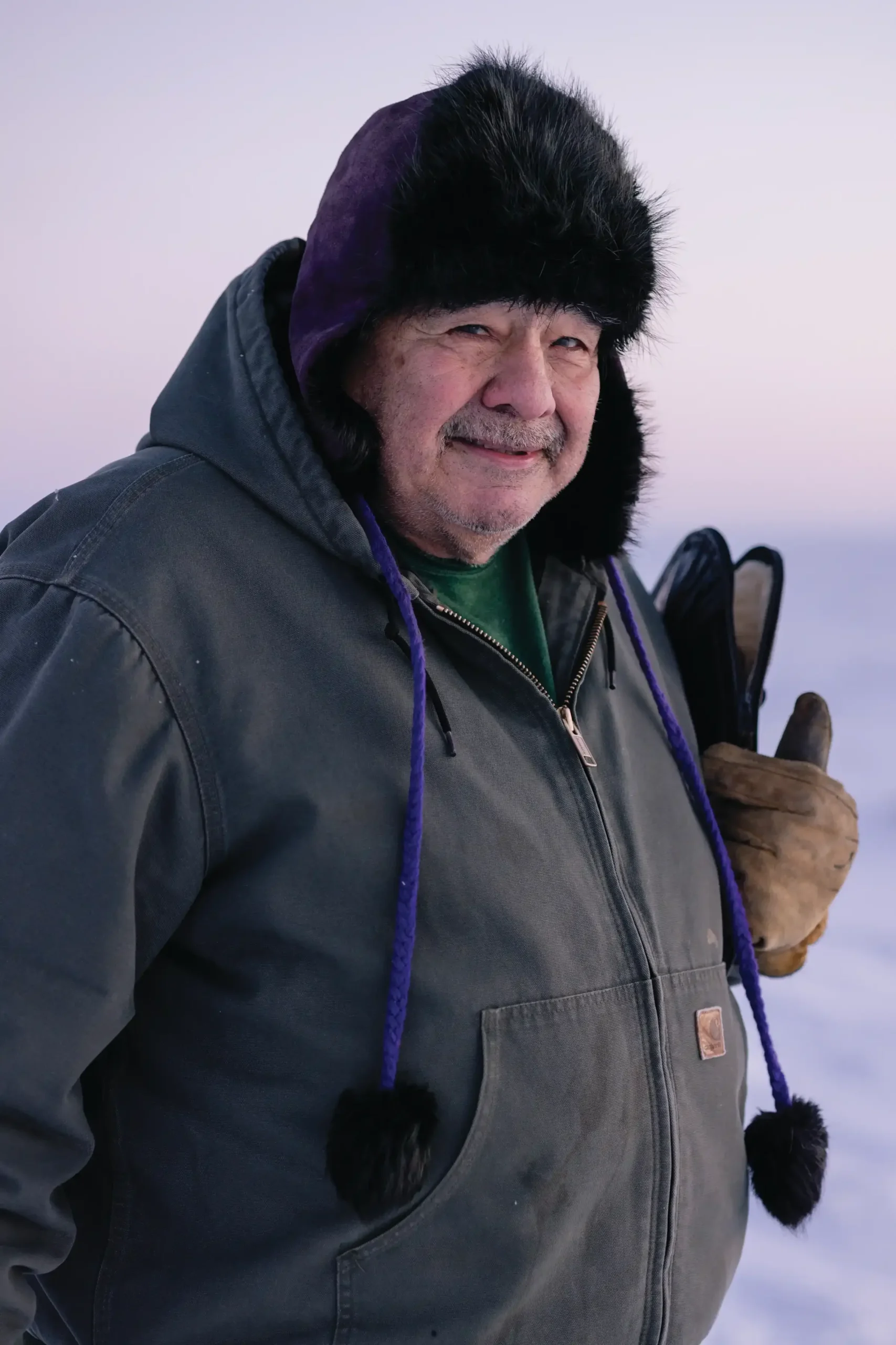 Outbound Gallery: Where Hope Endures 4 Robert Thompson near his home in Kaktovik
