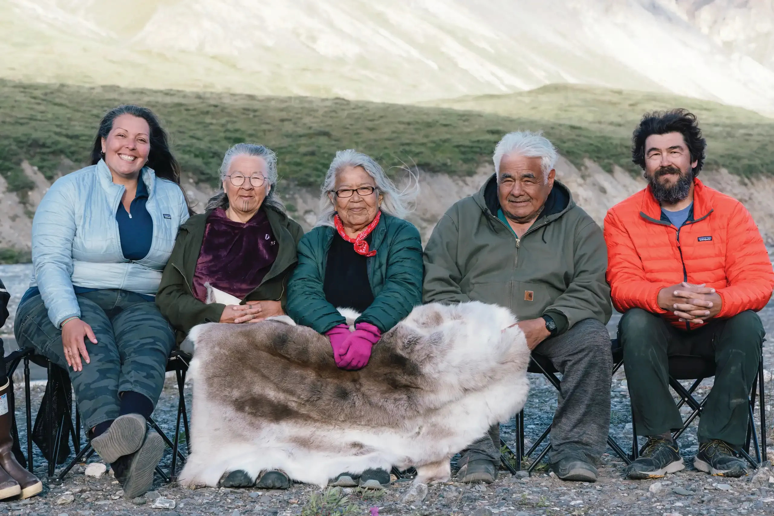 Outbound Gallery: Where Hope Endures 5 Imago facilitators Meda DeWitt and Karlin Itchoak with Iñupiat and Gwich'in elders