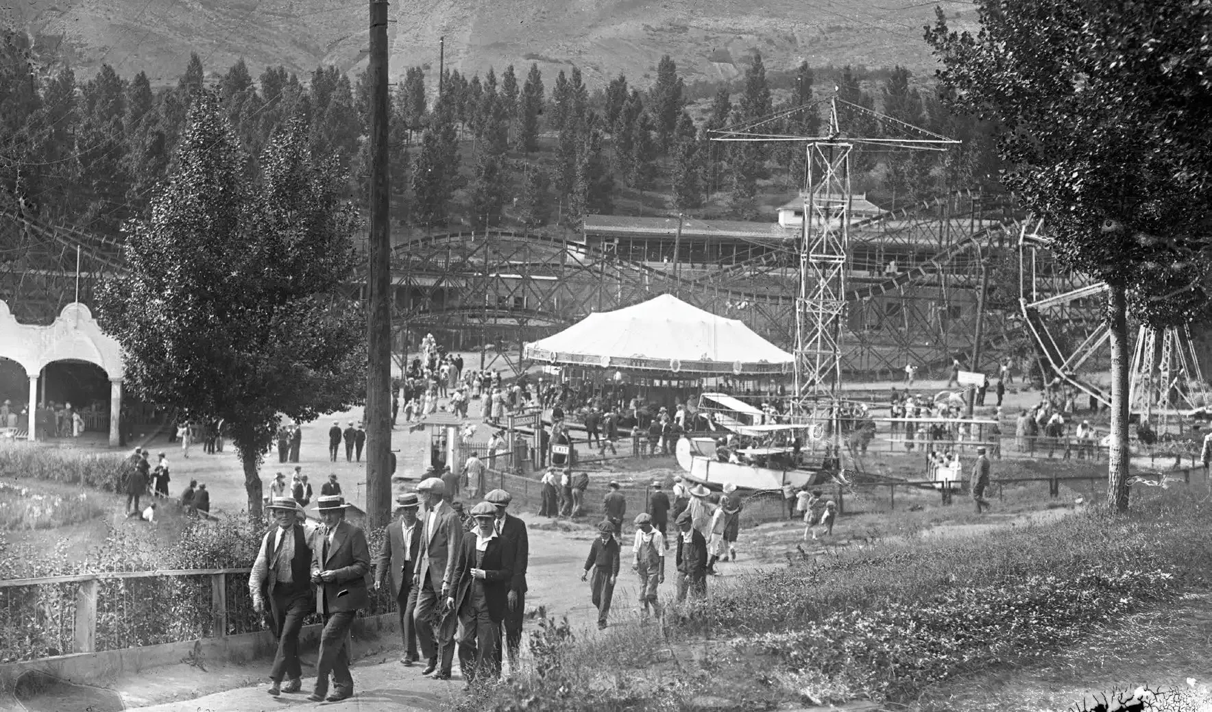 Columbia Gardens: 52 Acres of Heaven 9 Park visitors stroll through Columbia Gardens
