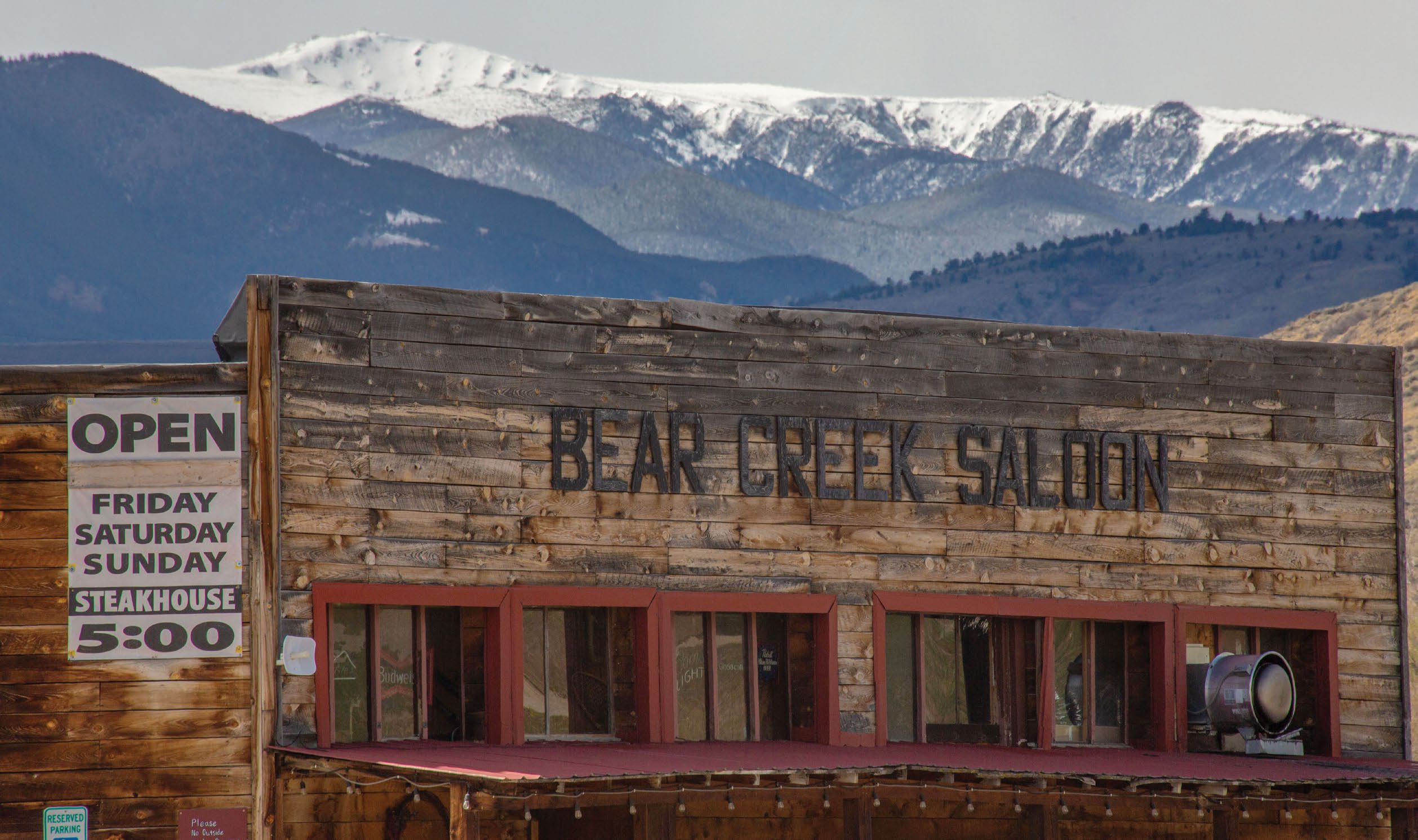 Dart Toss: Buried History in Bearcreek, Montana 7 The historic Bear Creek Saloon and Steakhouse