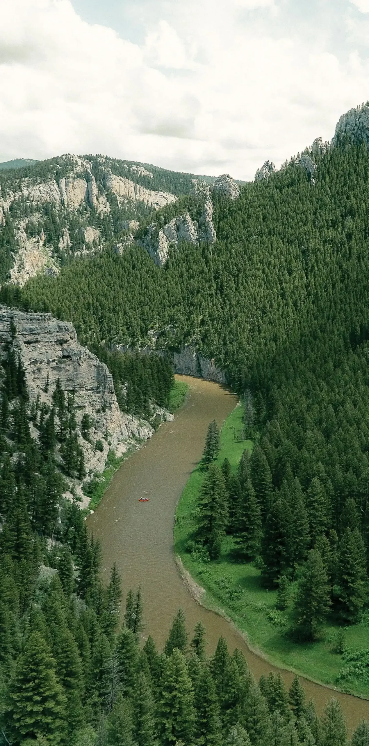 Floating Through Old Water Conflicts 1 Pictographs and petroglyphs on the canyon walls above the Smith River