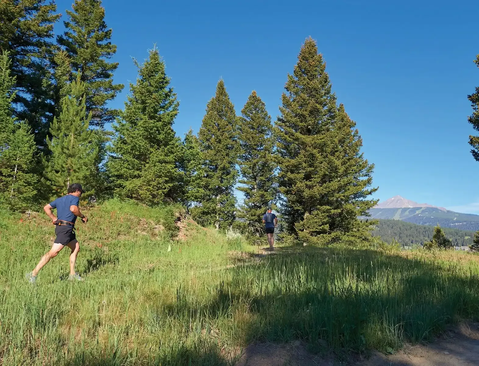 A Health Revolution 3 Runners at a local trail race in the mountains