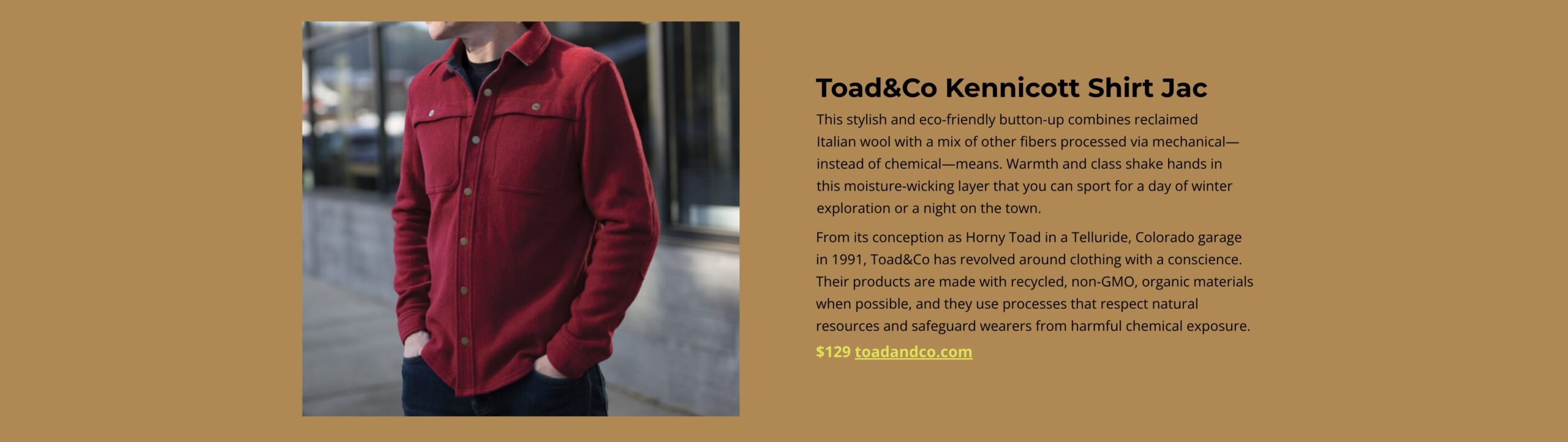 Toad&Co Kennicott Shirt Jac