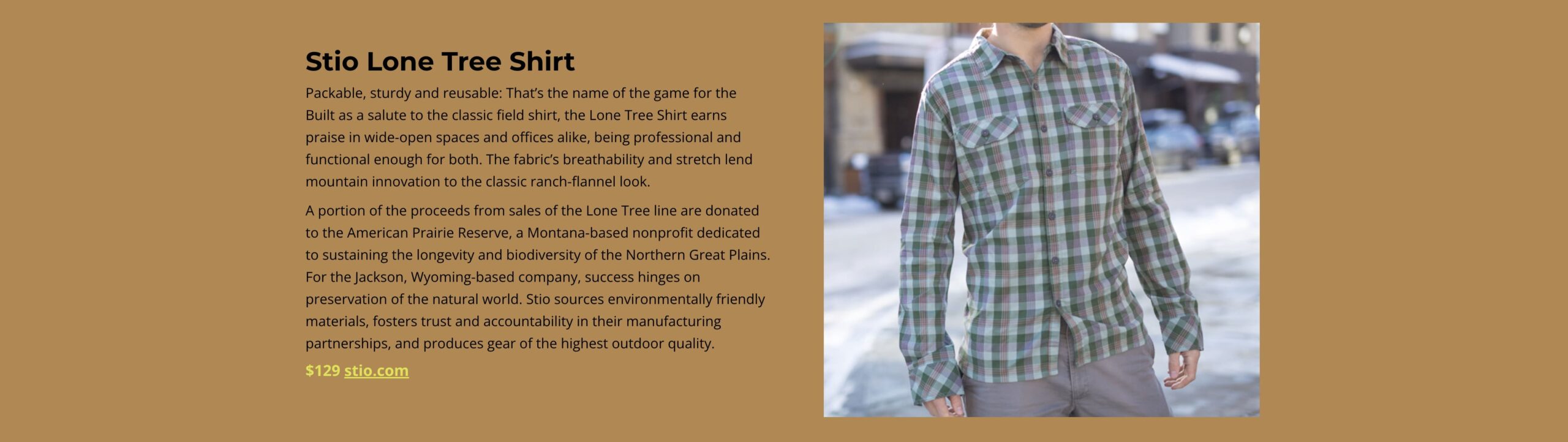 Stio Lone Tree Shirt